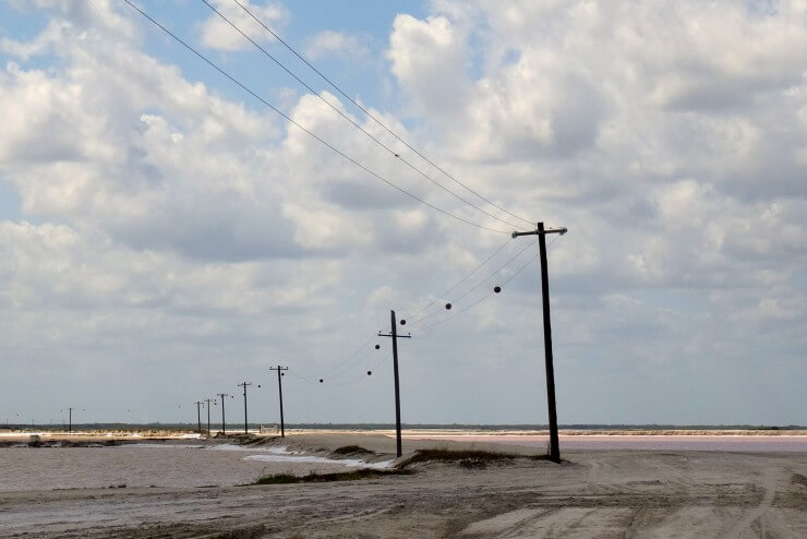 Las Coloradas, Yucatán, vor den Toren