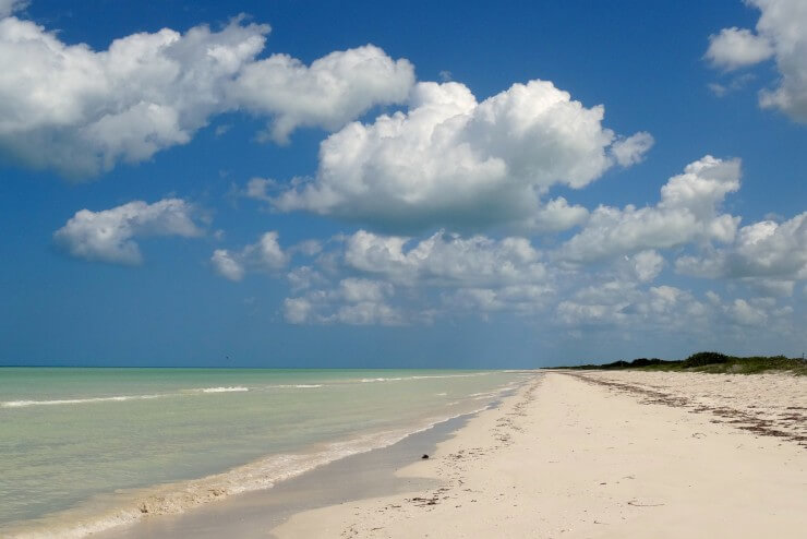 Las Coloradas, Yucatán, Strand