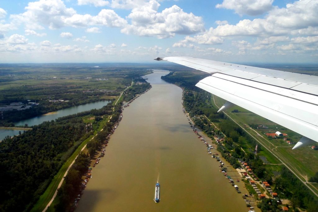 Landeanflug auf Belgrad