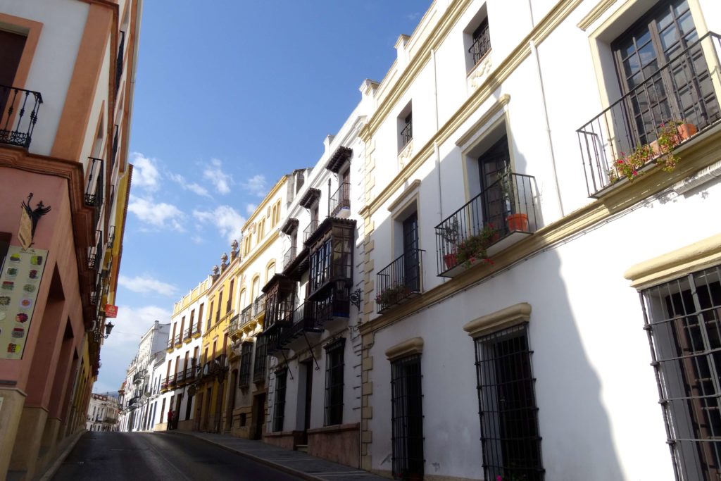 Ronda, eine Hauptstraße in der Altstadt, La Ciudad