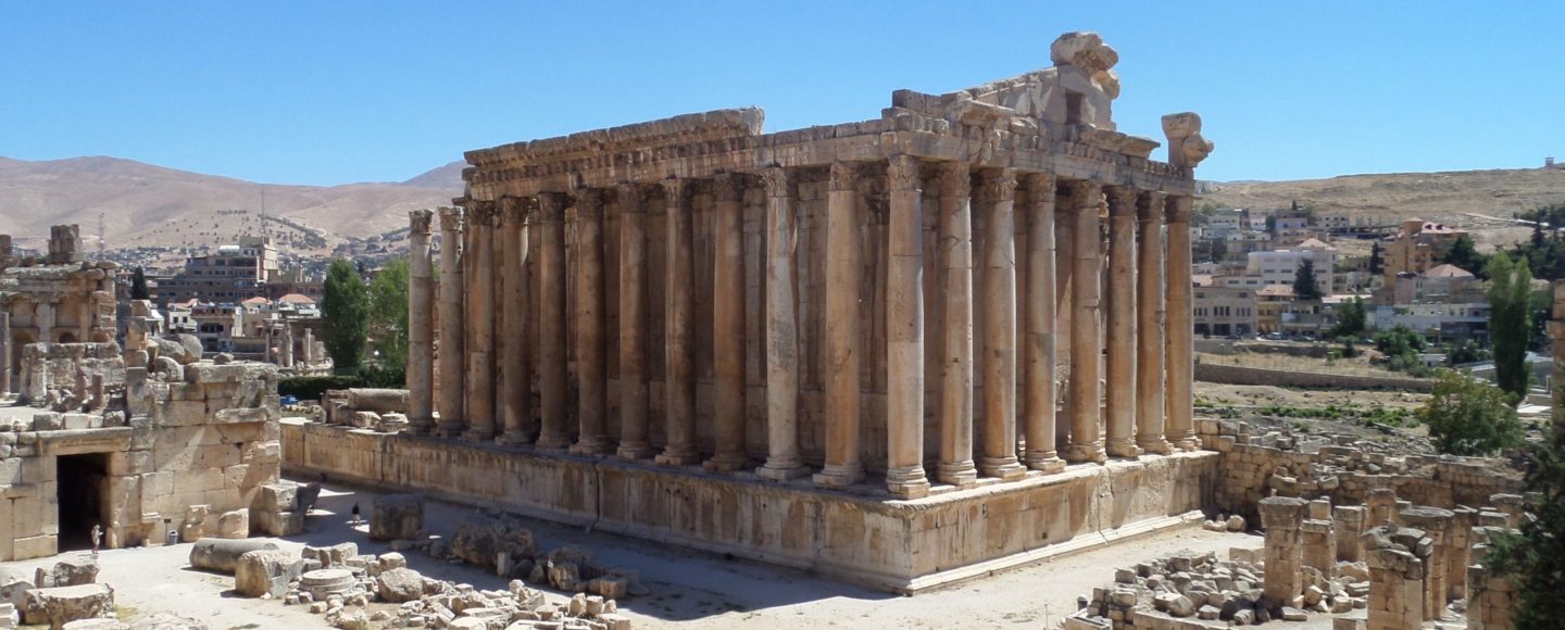 Bacchustempel in Baalbek, Libanon.