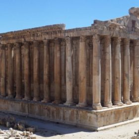 Bacchustempel in Baalbek, Libanon.