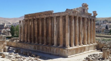 Bacchustempel in Baalbek, Libanon.