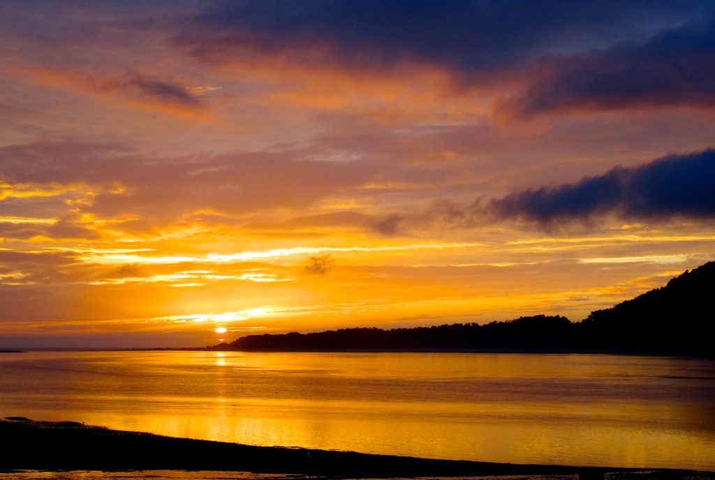 Caminha: Abendstimmung über der Mündung des Minho