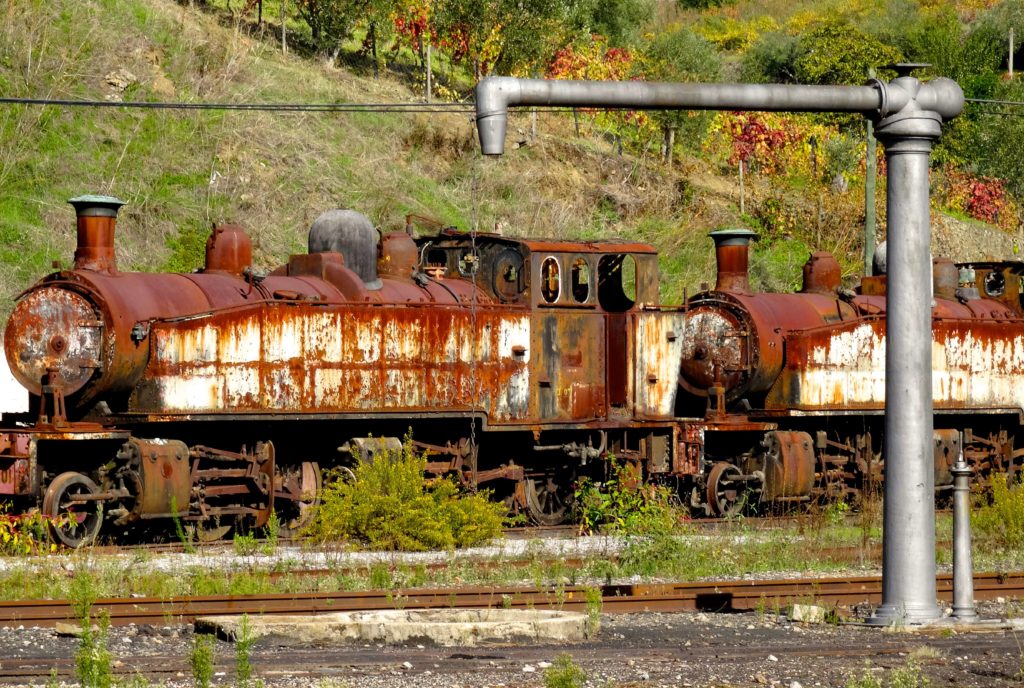 Der Eisenbahnfriedhof von Peso da Régua