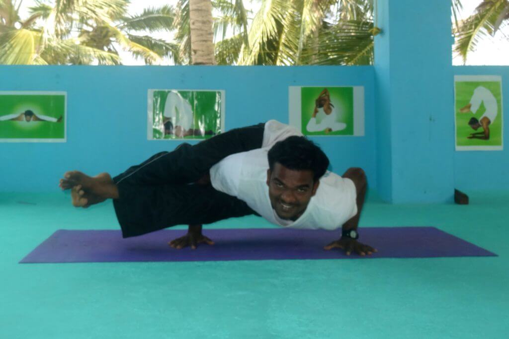 Prem Kumar, sympathischer Yogalehrer in Kovalam