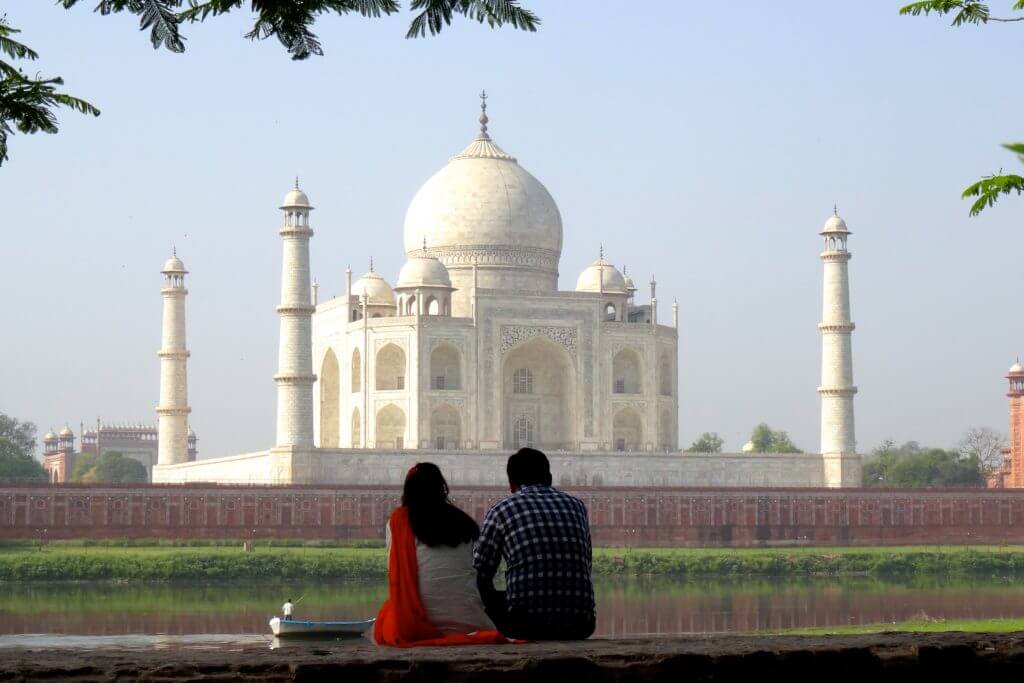 Taj Mahal, Blick von der anderen Seite