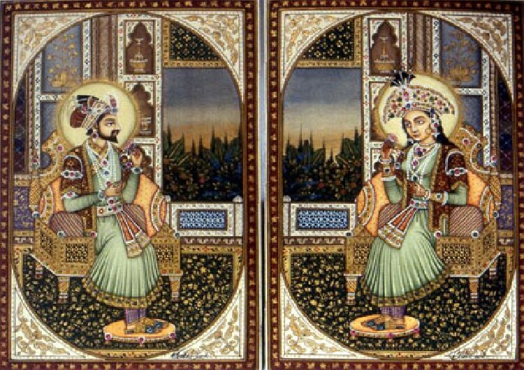 Shah Jahan und seine Frau Mumtaz Mahal (Foto: Wikimedia Commons).