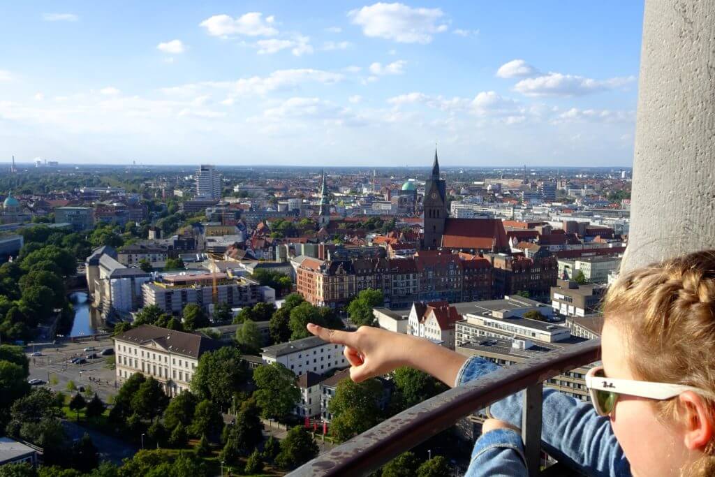 Sehenswürdigkeiten in Hannover, Blick vom Neuen Rathaus