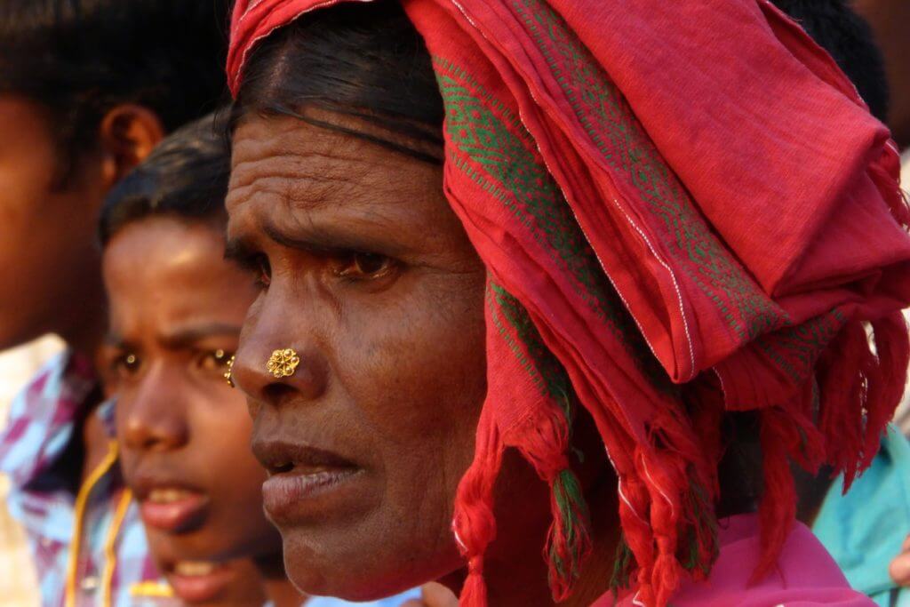 Adivasi-Frau im Bastar Distrikt in Chhattisgarh