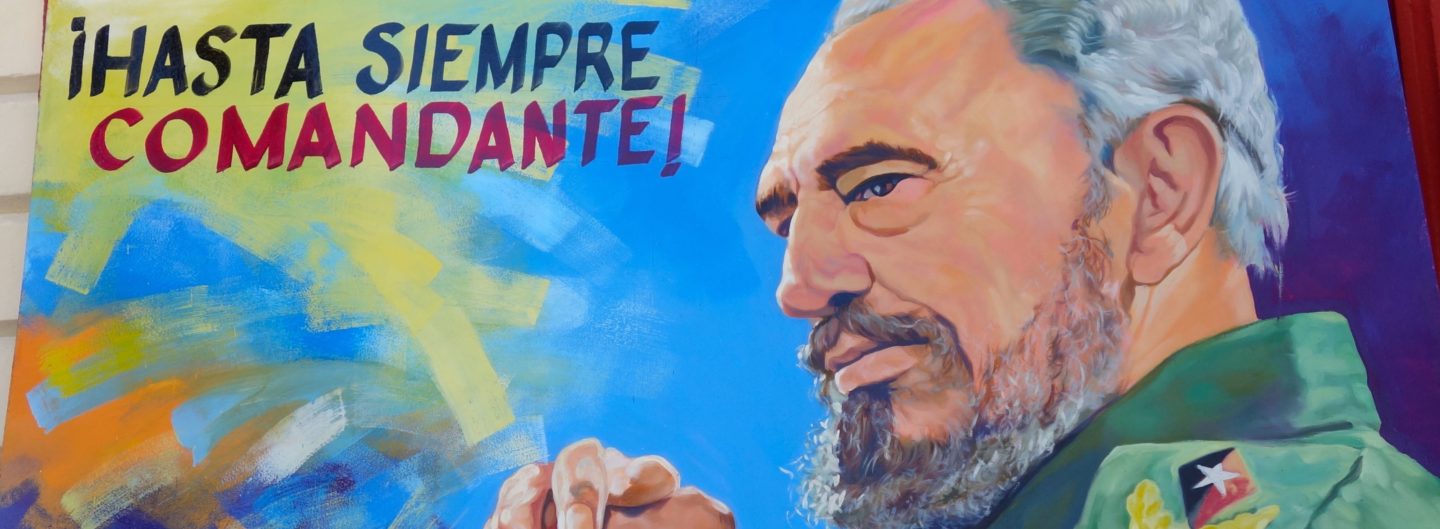 Fidel Castro. Gemälde, gesehen in Guantánamo.