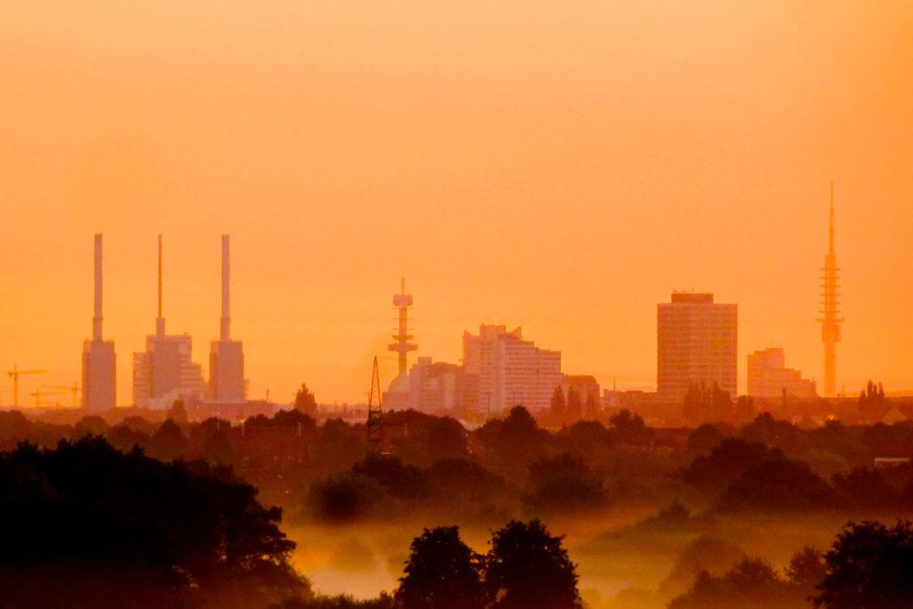 Jahresrückblick Reiseblog Groovy Planet, Morgenstimmung über Hannover