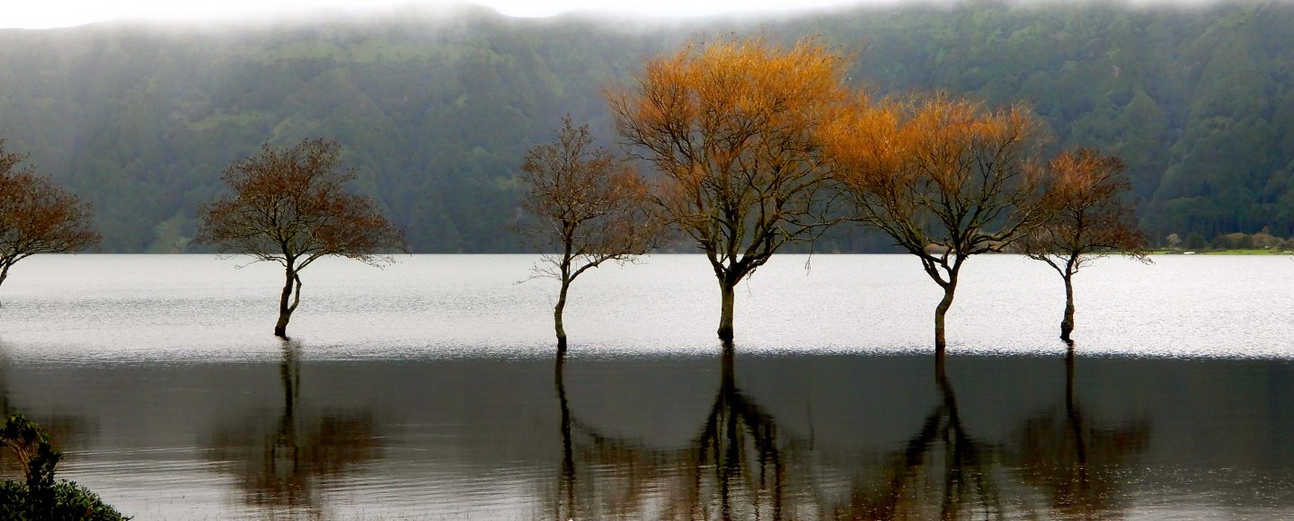 Kratersee Sete Cidades, Azoreninsel Sao Miguel.