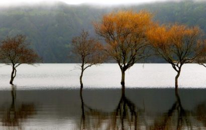 Kratersee Sete Cidades, Azoreninsel Sao Miguel.