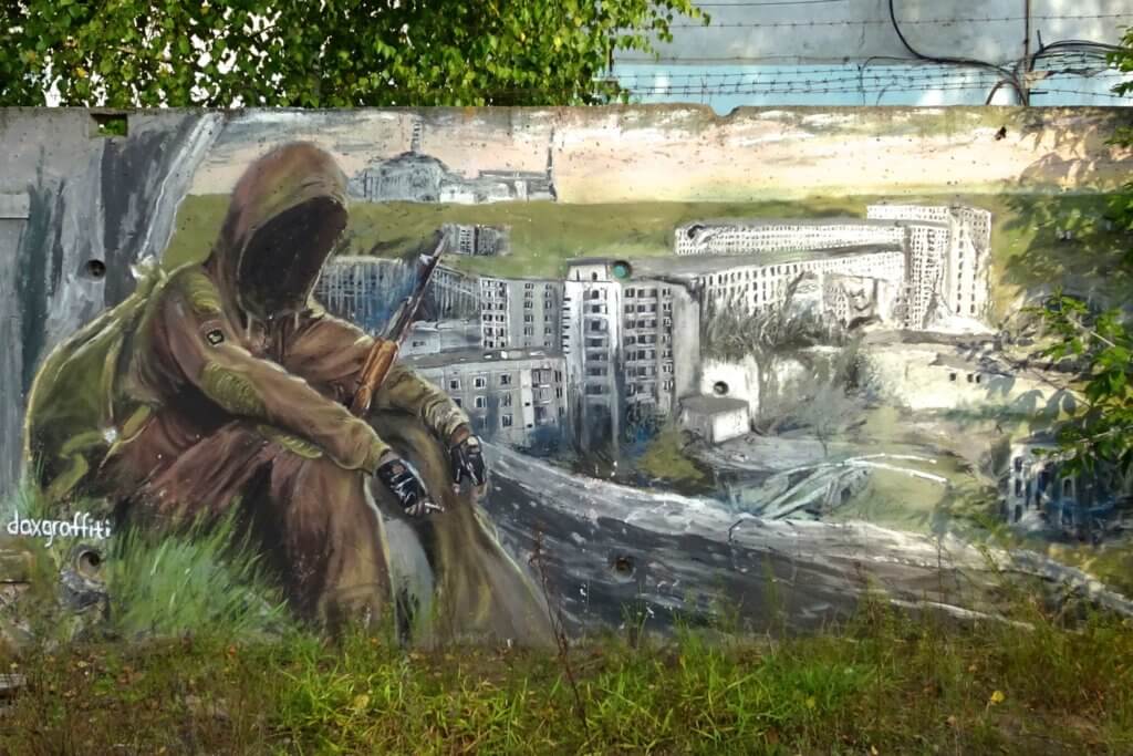 Street Art in Kasan. Gemälde von Damir Daxov.