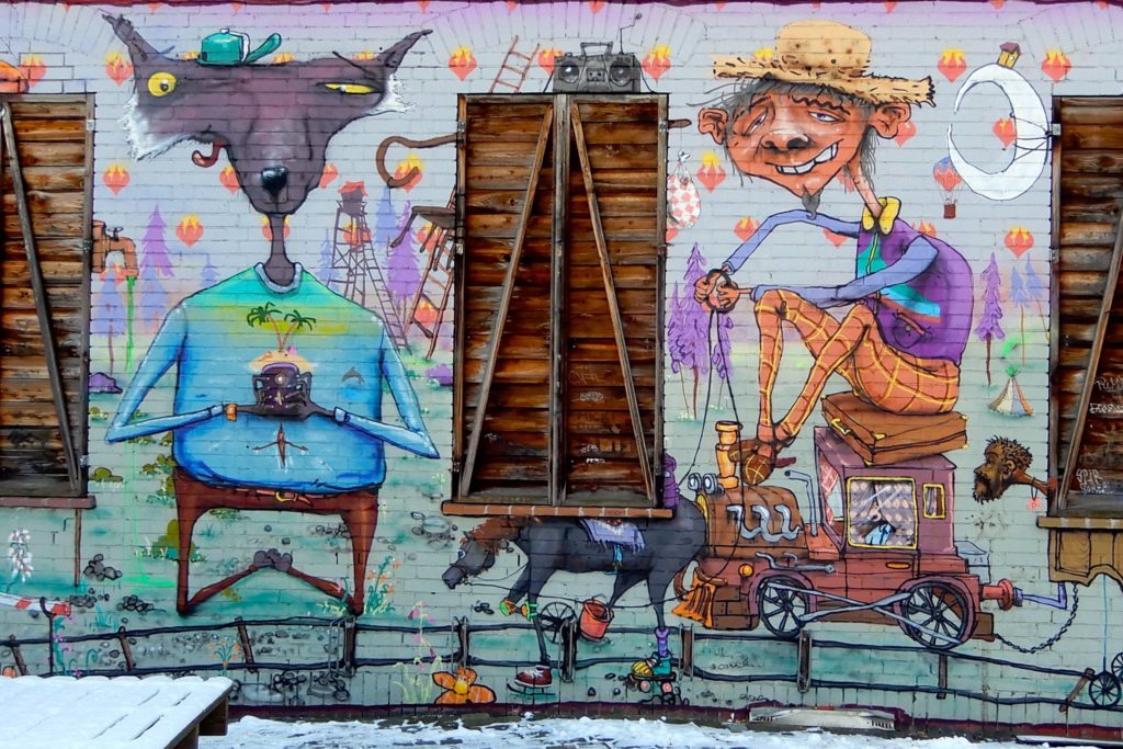 UJZ Glocksee Hannover. Street Art von Olf & Lupin.