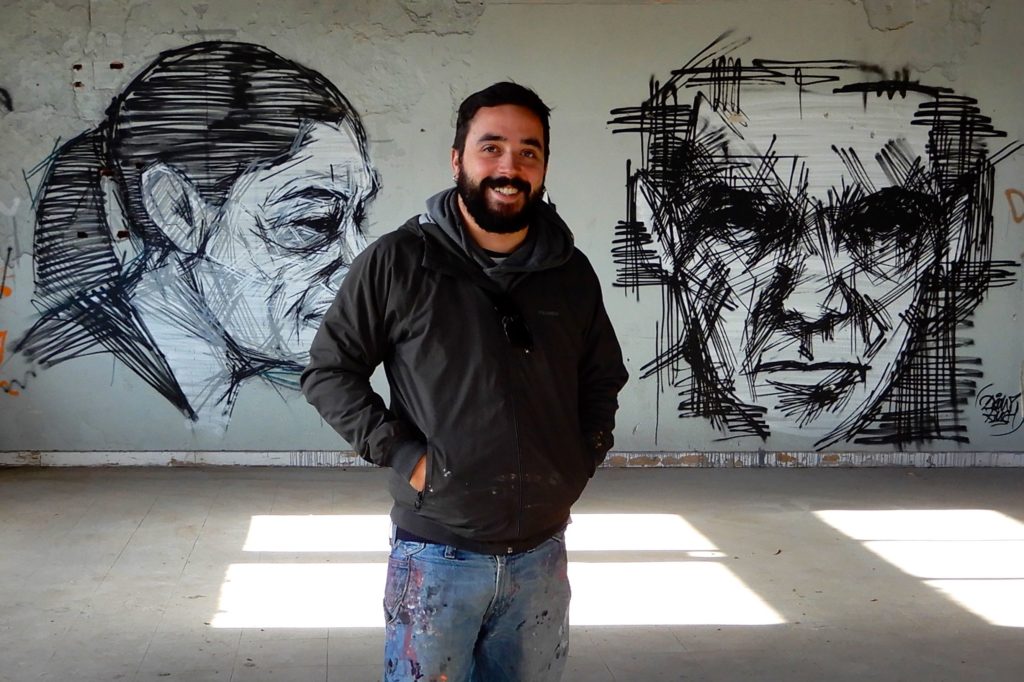 Frederico Draw, Street-Art-Künstler und Visual Artist.