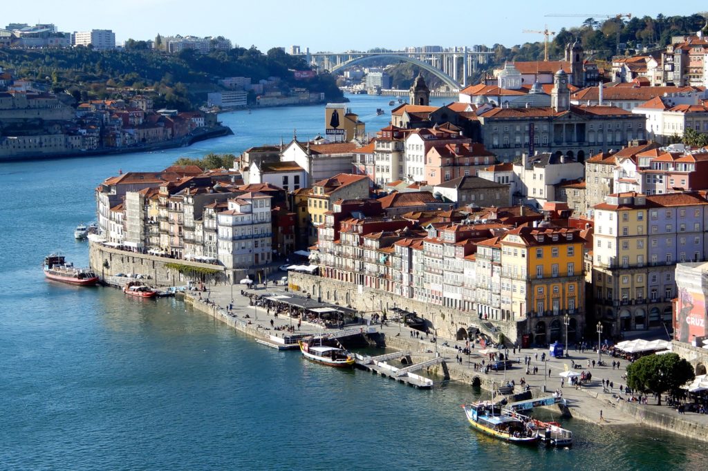 Porto von oben, Blick auf die Altstadt von der Ponte Dom Luís I