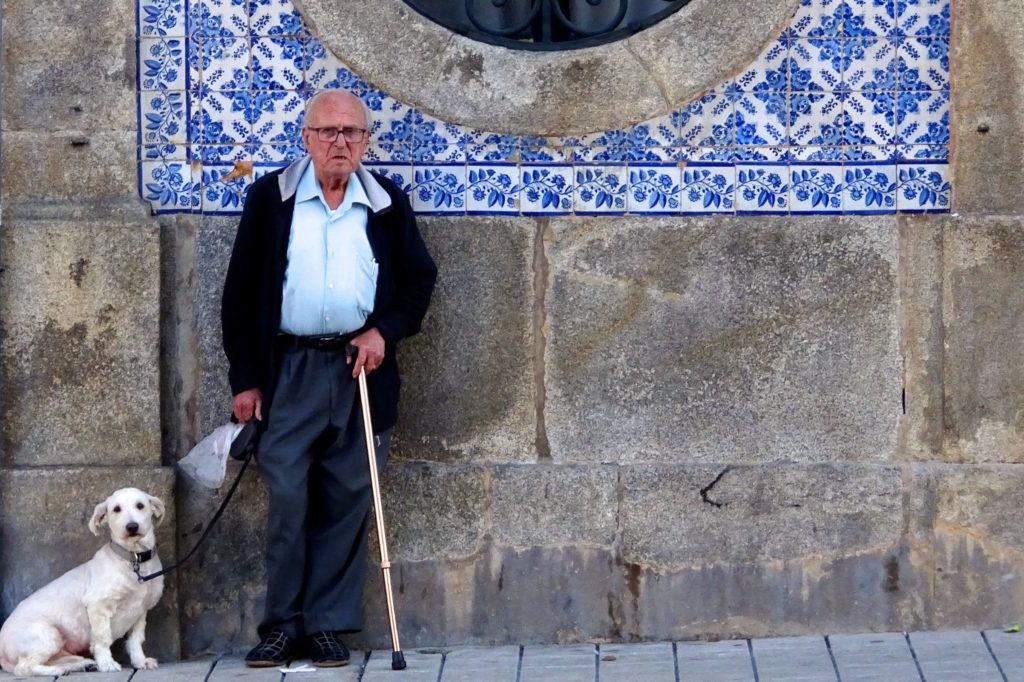 Azulejos in Porto. Capela de Nossa Senhora da Saúde in Bonfim.