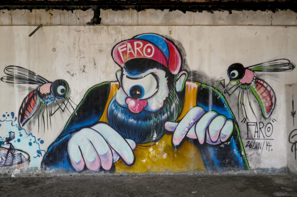 New World Mall. Street Art im verlassenen Kaufhaus.
