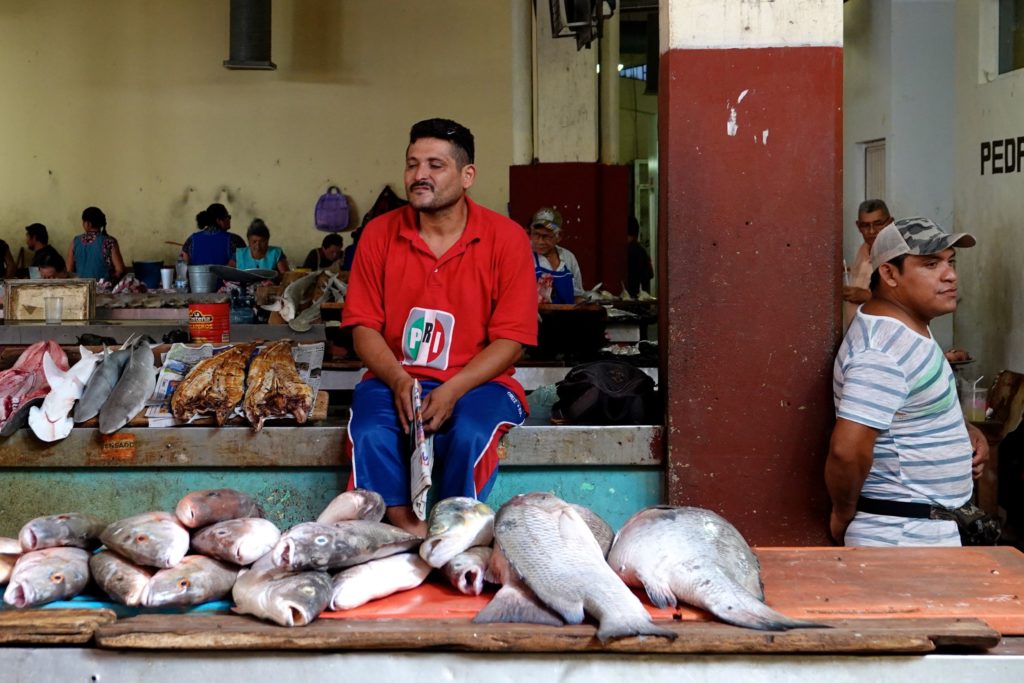 Die Fischabteilung im Mercado Pedro Sainz de Baranda in Campeche.