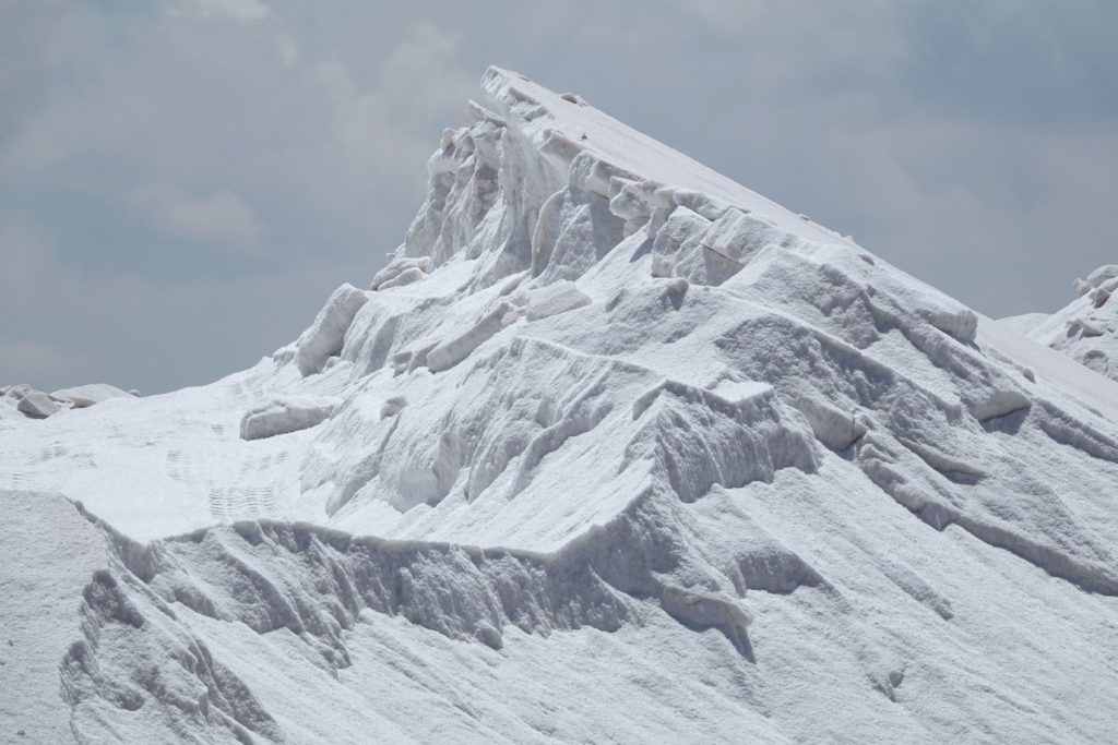 Salzberge im mexikanischen Las Coloradas.