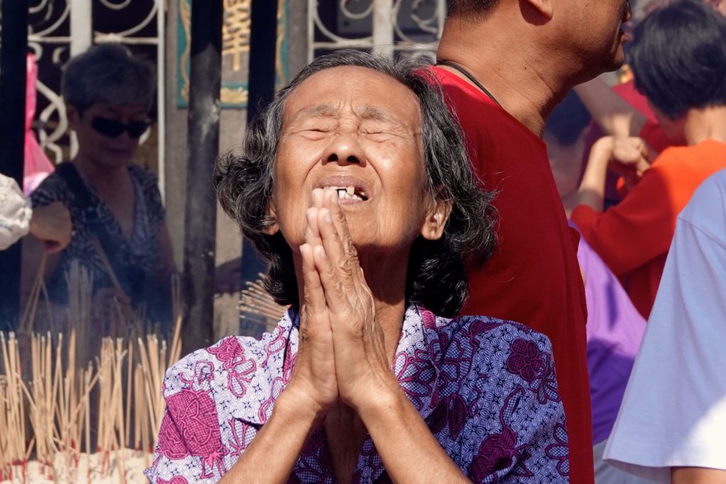 Bilder des Jahres: Frau beim Chinesische Neujahrsfest im malaysischen George Town.