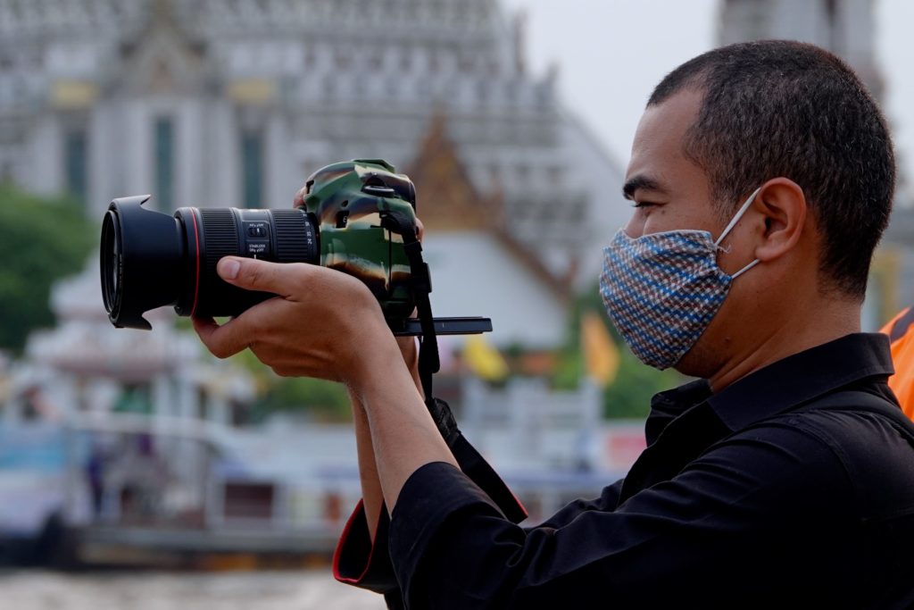 Fotograf am St. Patrick’s Day in Bangkok.