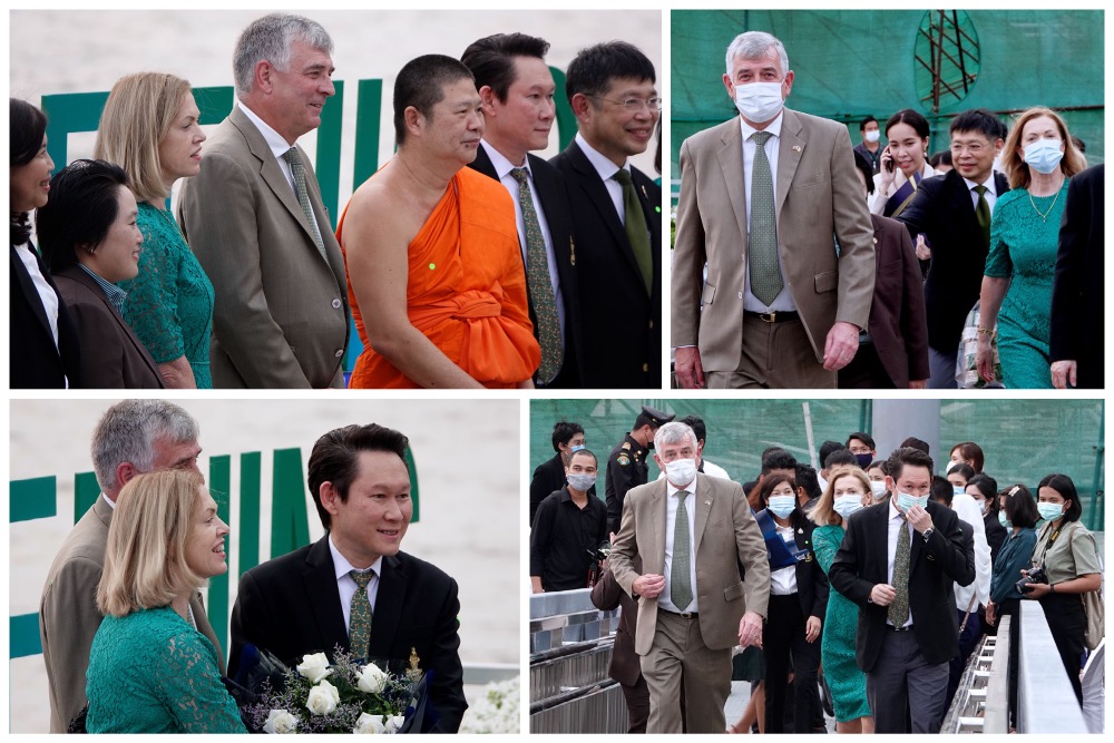 H.E. Mr Tony Cotter, irischer Botschafter, mit Gattin am St. Patrick’s Day in Bangkok.