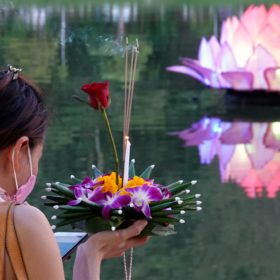 Loy Krathong in Rawai, Phuket.