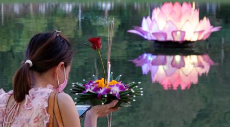 Loy Krathong in Rawai, Phuket.