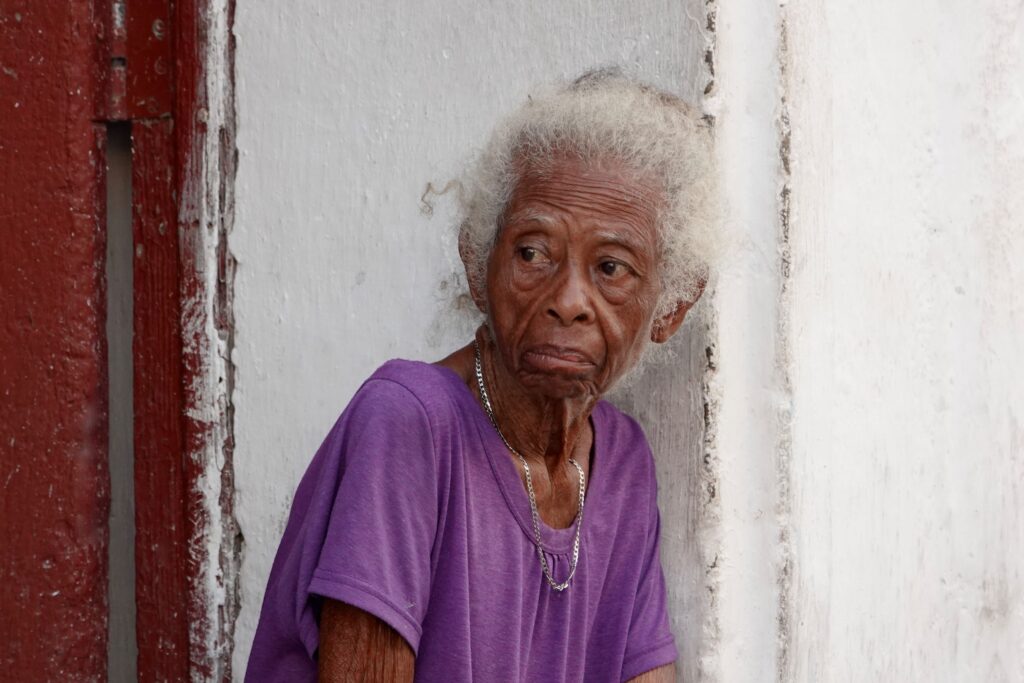 Havanna: Frauenportrait auf der Straße.