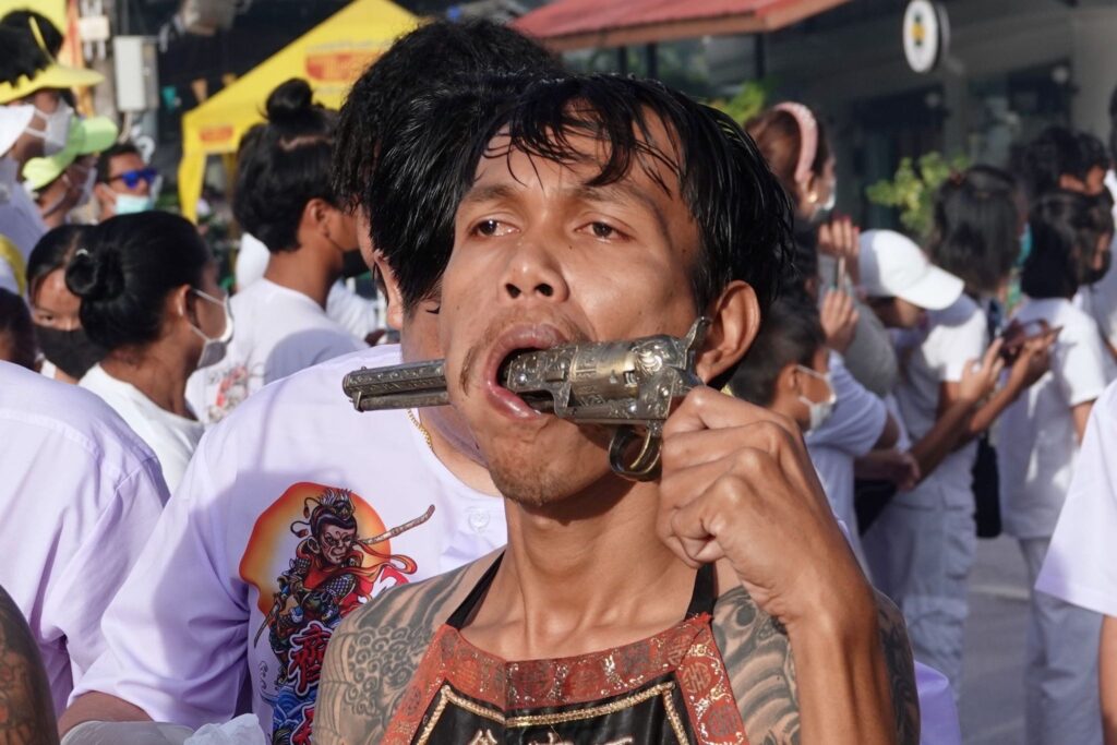 Vegetarisches Festival 2022 in Phuket Town.